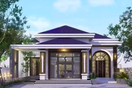 Nhà cấp 4 siêu sang, không gian sống chuẩn biệt thự 5 sao