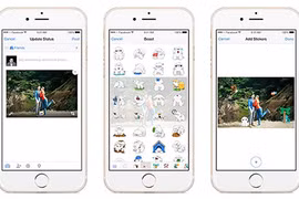Facebook sẽ tích hợp Sticker khi tải ảnh lên mạng