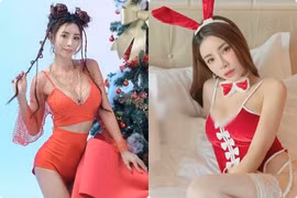 Hot girl chụp ảnh Giáng sinh táo bạo, khoe đường cong gợi cảm