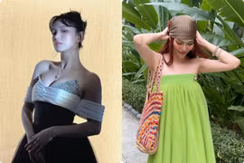 Châu Bùi diện váy o ép vòng một, Lan Khuê khoe sắc trẻ trung