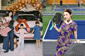 Diệp Lâm Anh mua xe tặng con, Quỳnh Nga độc lạ trên sân pickleball