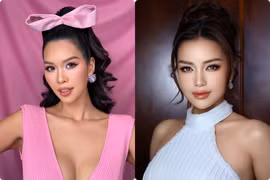 Hot face sao Việt: Siêu mẫu Hà Anh diện áo khoét ngực sâu