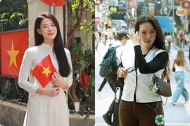 Hot face sao Việt: Minh Trang diện áo dài trắng đẹp tinh khôi