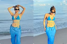 Diệp Lâm Anh khoe dáng với bikini trước tin đồn có bạn trai mới