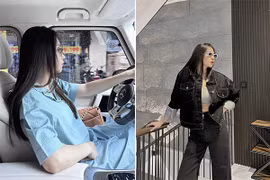 Đàm Thu Trang tự tin khoe dáng sau một tháng sinh con