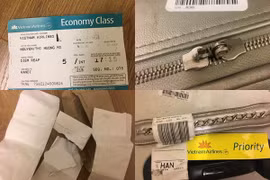 Khách hàng Vietnam Airlines “tố” bị bẻ khóa hành lý, đồ đạc xáo trộn