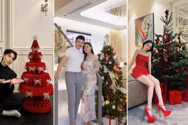 Không gian đón Giáng sinh sang chảnh của sao Việt 