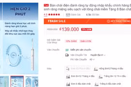 Bàn chải điện giá rẻ thành... bỏ đi