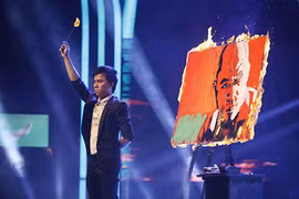 Vietnam's Got Talent: “Đốt lửa” vẽ Huy Tuấn trong 2 phút