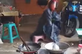 Dậy sóng mạng xã hội: Khi đàn ông vào bếp như đi đánh trận