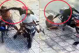 Video: Táo tợn liên tiếp 2 lần giật dây chuyền người phụ nữ giữa phố