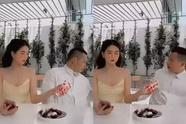 Ngọc Trinh bị chê kém sang khi đổ nước vào vùng kín Vũ Khắc Tiệp