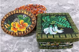 Thầy giáo mỹ thuật hô biến vỏ gói mỳ tôm thành túi xách