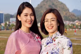 Ngoại hình trẻ đẹp của mẹ chồng Á hậu Thùy Dung