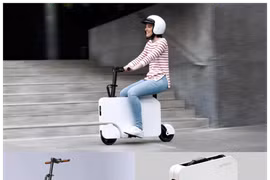 Mẫu scooter điện nhỏ gọn như vali di động