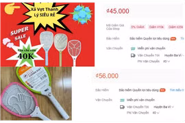 Vợt điện bắt muỗi giá rẻ… hóa đắt