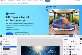 Photoshop phiên bản web chính thức ra mắt, nhiều tính năng AI mới