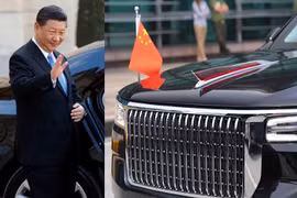 Limousine Hồng Kỳ chở Tổng Bí thư, Chủ tịch nước Tập Cận Bình tại Việt Nam