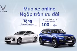 Mua xe Vinfast trực tuyến được ưu đãi đến 100 triệu
