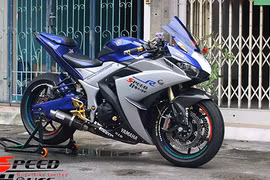 Mới ra mắt, sportbike Yamaha R3 đã được lôi ra “độ“