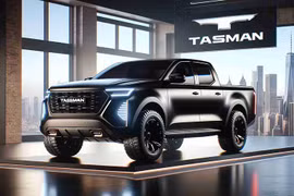 Xem xe bán tải Kia Tasman có thiết kế hầm hố 