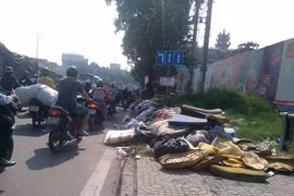 Gallery - Người dân chặn xe vào bãi rác Nam Sơn - image 3
