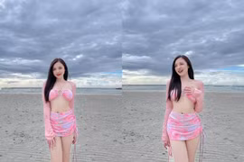 “MC trẻ nhất VTV” tự tin khoe dáng chuẩn khi hiếm hoi diện bikini
