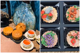 Bánh trung thu handmade, hội chị em khéo tay khắc cả hoa văn