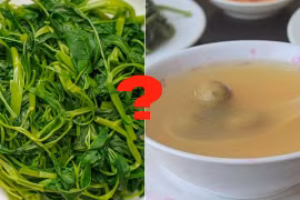 'Thời điểm vàng' để cho sấu vào khi luộc rau muống, rau xanh ngắt