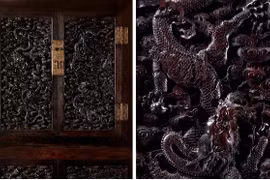 Sự hội ngộ kỳ diệu của chiếc tủ gỗ quý từ thời Khang Hy 