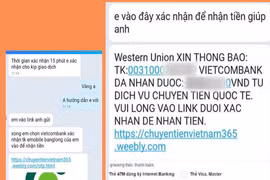 Lừa đảo người bán hàng online bằng website chuyển tiền