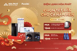 Đón Tết bền cho năm hên nhận quà từ Điện lạnh Hoà Phát