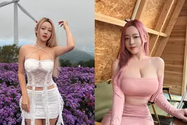 “Hot girl mũm mĩm” xứ Hàn chuộng mặc váy bó sát khoe đường cong