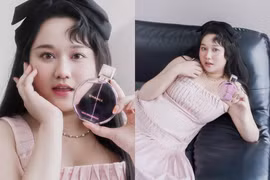Trúc Anh tự tin khoe vóc dáng mũm mĩm với giao diện hường phấn