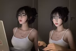 Nhan sắc hot girl nổi khắp MXH nhờ một tấm ảnh chụp với laptop