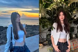 Em gái Đặng Văn Lâm ưa diện croptop khoe vòng eo con kiến