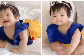 Con gái Đông Nhi hóa nàng Bạch Tuyết nhí ai nhìn cũng mê