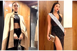 Thi Miss Universe 2021, Kim Duyên liên tục sử dụng đồ hiệu đi mượn