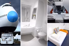 Biến máy bay Boeing 747 thành khách sạn đẹp miễn chê