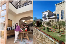 Biệt thự đồ sộ như 'lâu đài' của hoa hậu Thu Hoài