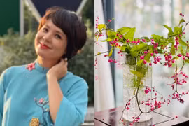 Hé lộ không gian sống ngập hoa tươi của MC Diễm Quỳnh