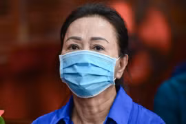 Hình ảnh vợ chồng bà Trương Mỹ Lan tại phiên tòa giai đoạn 2