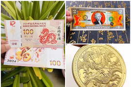 Muôn kiểu loại tiền in hình rồng rao bán đầy chợ mạng