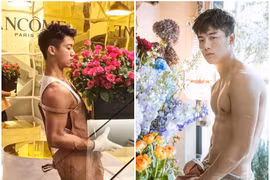 Chàng trai bán hoa khoe ngực trần gây sốt MXH