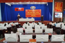 Chủ tịch nước tại Hội nghị trực tuyến tiếp xúc giữa đại biểu Quốc hội với cử tri huyện Củ Chi sáng 11/10.