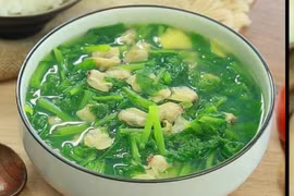  Canh cải xanh tốt cho trẻ