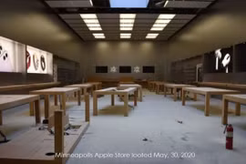 Bạo loạn ở Mỹ, dòng người vào Apple Store đập phá, vét sạch iPhone