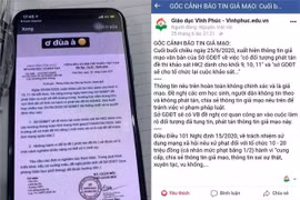 Giả công văn Sở thông báo thi lại do lộ đề, một học sinh bị phạt