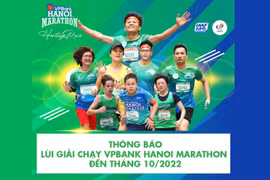 VPBank thông báo lùi giải chạy VPBank Hanoi Marathon – Hành trình Di sản 2021sang tháng 10/2022
