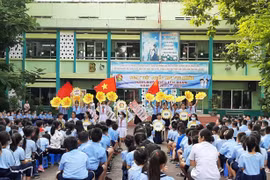 Học sinh trường tiểu học Thiên Hộ Dương (quận 10, TPHCM).